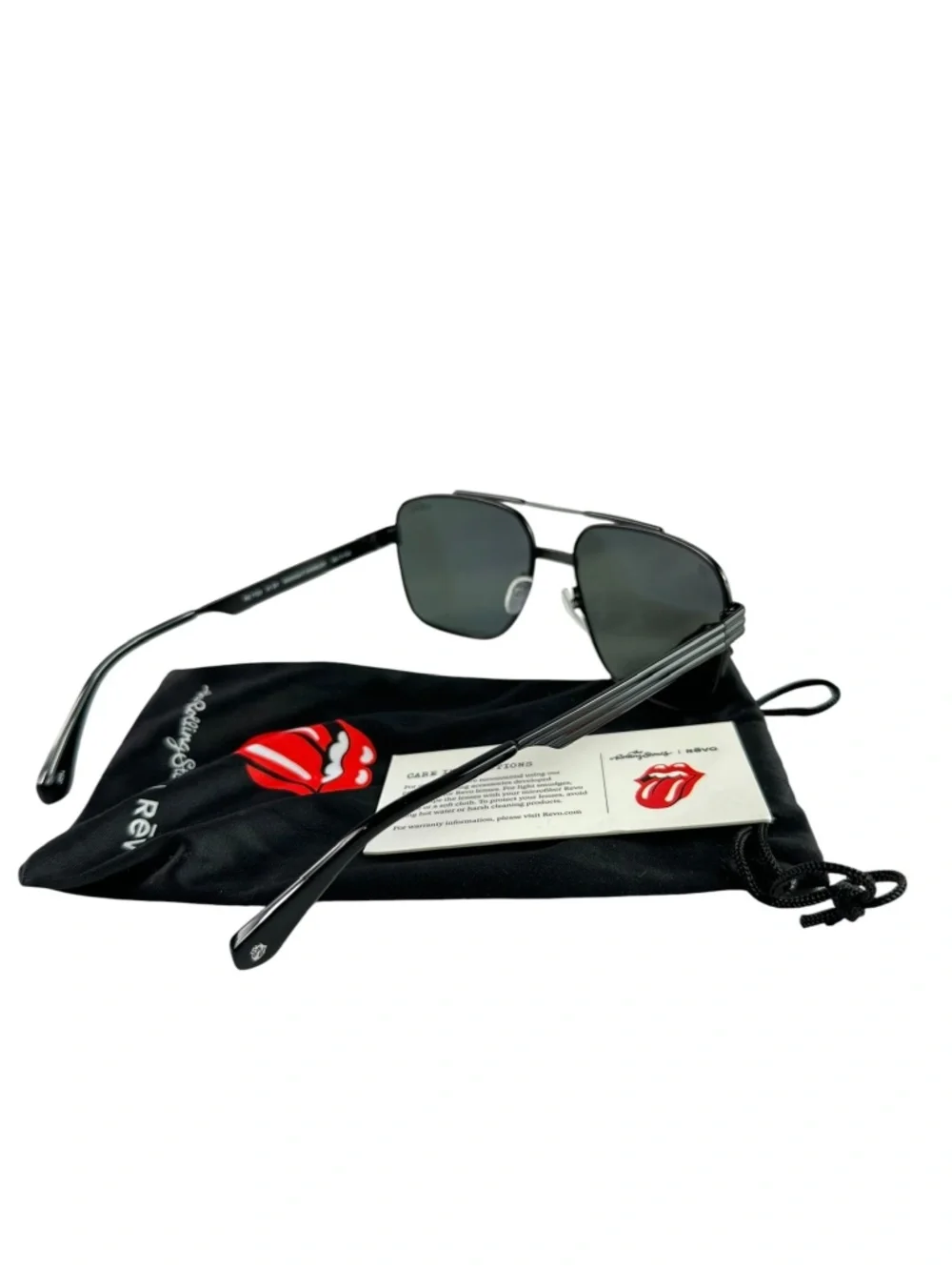 REVO The Rolling Stones Midnight RE7123 Polarized Gray Lenses Unisex Sunglasses